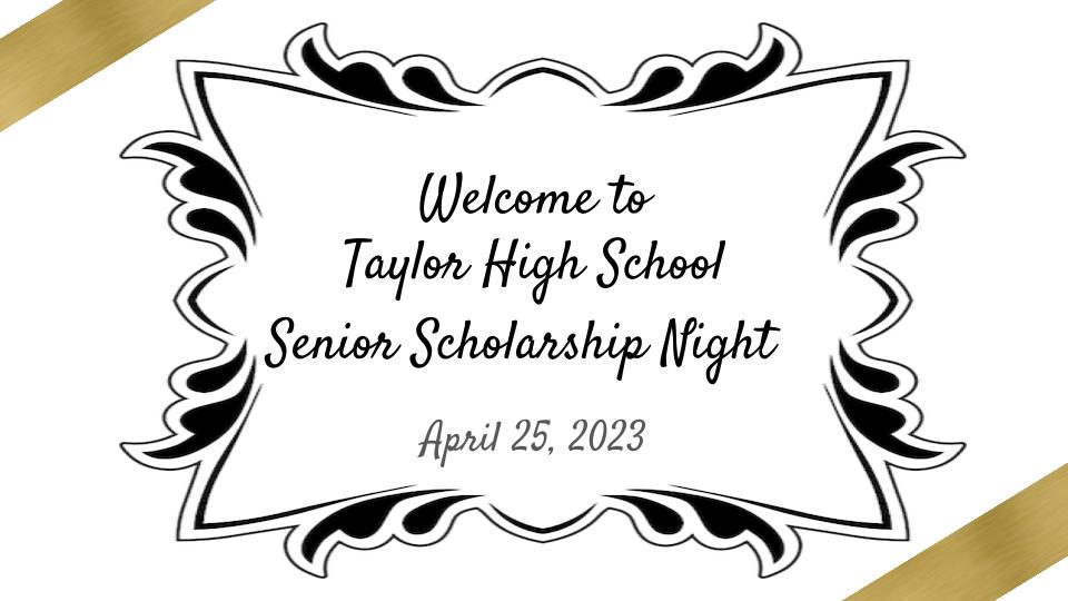 Taylor HS Senior Scholarship Night